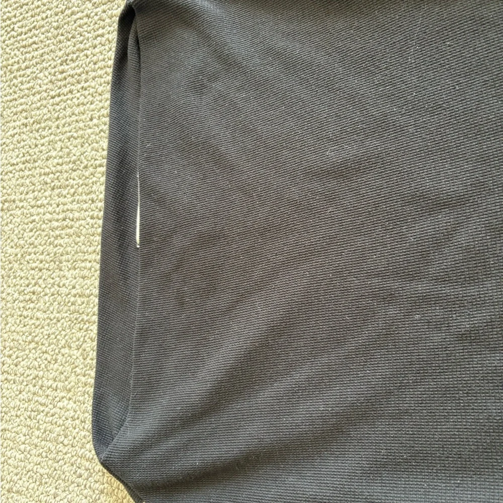 Free People Black Boatneck Knit Top